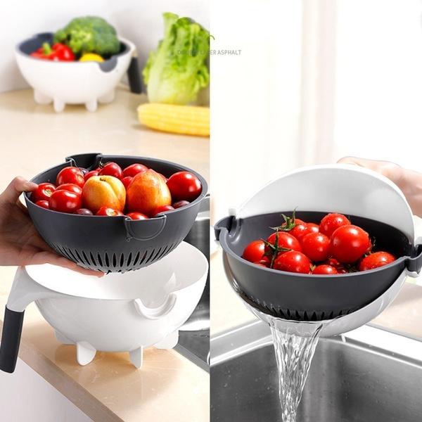 2161 10 in 1 Multifunctional Vegetable Fruits Cutter/Slicer Shredder with Rotating Drain Basket - SkyShopy 2161 10 in 1 Multifunctional Vegetable Fruits Cutter/Slicer Shredder with Rotating Drain Basket - SkyShopy